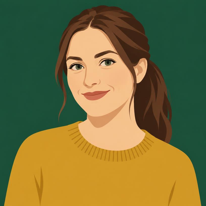 Illustrated portrait of Amy, 29